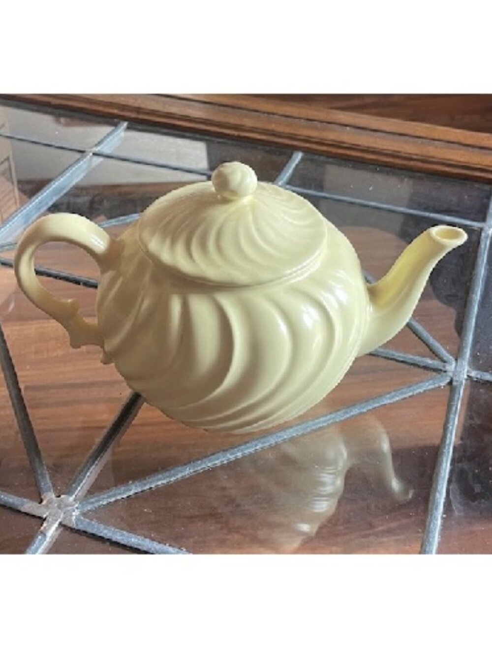 Vintage Franciscan Pottery Yellow Ceramic Teapot 1940s